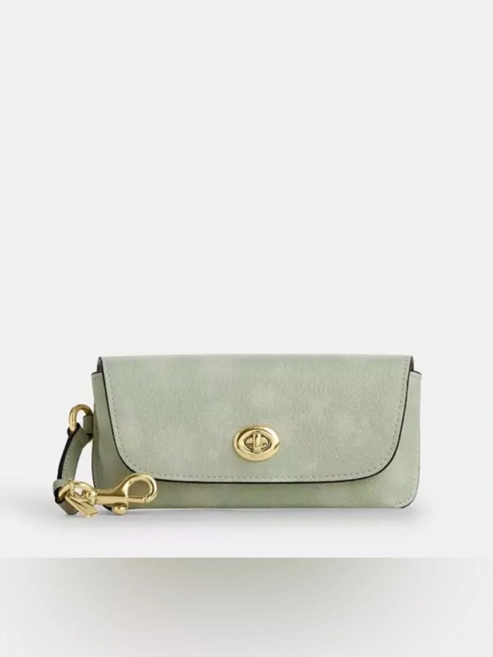 Coach Sunglass Case Flower Print (Pale Green) - NWT